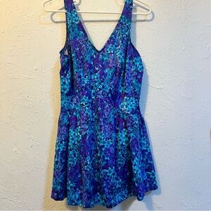 Maxine of Hollywood Blue and Purple Floral Swimsuit